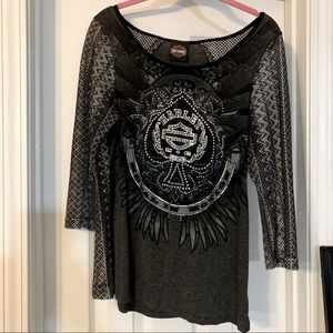 Harley-Davidson 3/4 Ladies tee